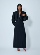 Alexander Wang Tailored Wool-Mohair Maxi Skirt