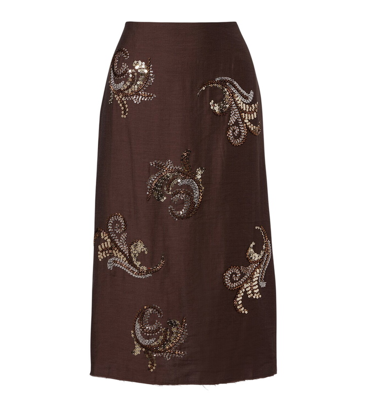 Photo: Xu Zhi Sequined midi skirt