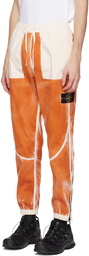 Stone Island Orange Airbrushed Sweatpants