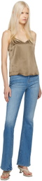 FRAME Brown V-Neck Camisole