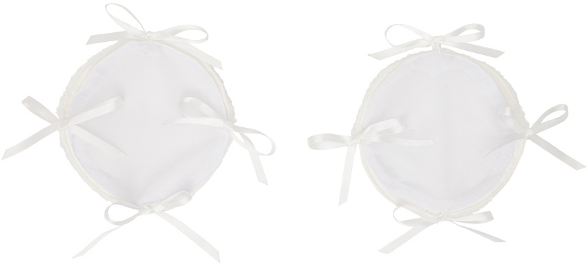 Praying White Ribbon Headphone Covers