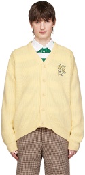 Drôle De Monsieur Yellow Embroidered Cardigan