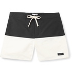 Saturdays NYC - Ennis Mid-Length Colour-Block Swim Shorts - Black