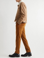 Incotex - Tapered Cotton-Blend Corduroy Trousers - Brown