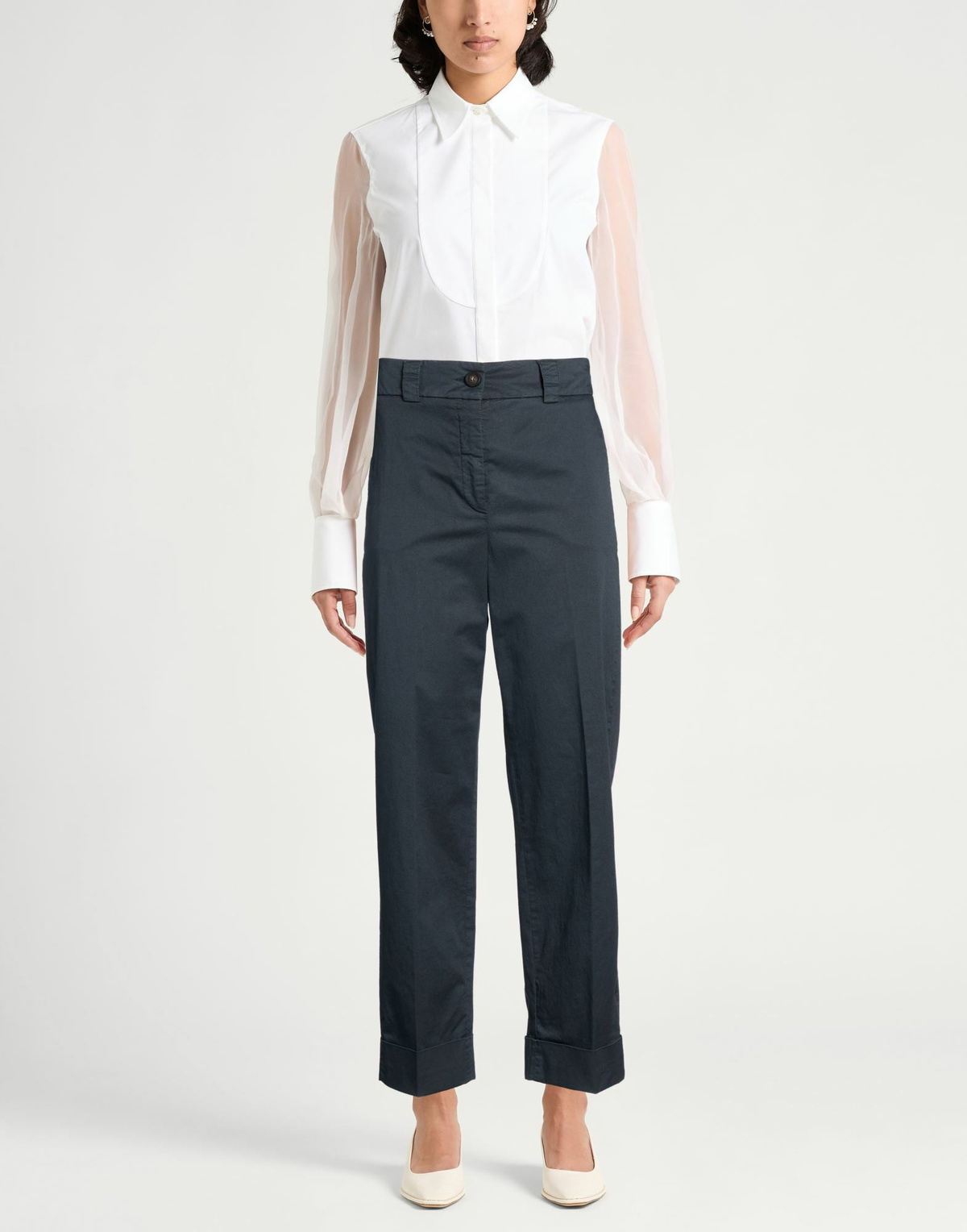 Peserico Womens Pants Midnight in Blue
