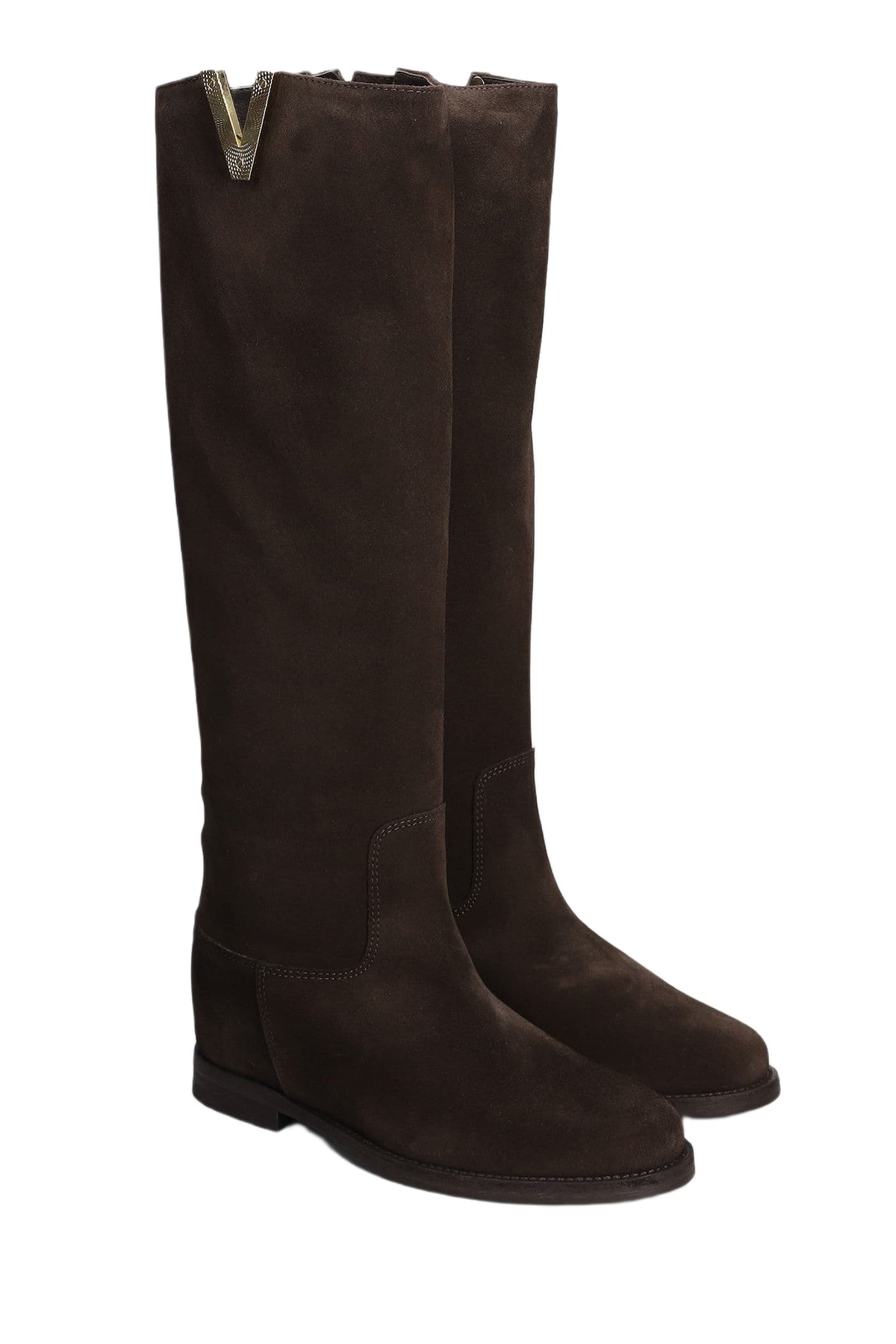 Via Roma 15 In Dark Brown Suede