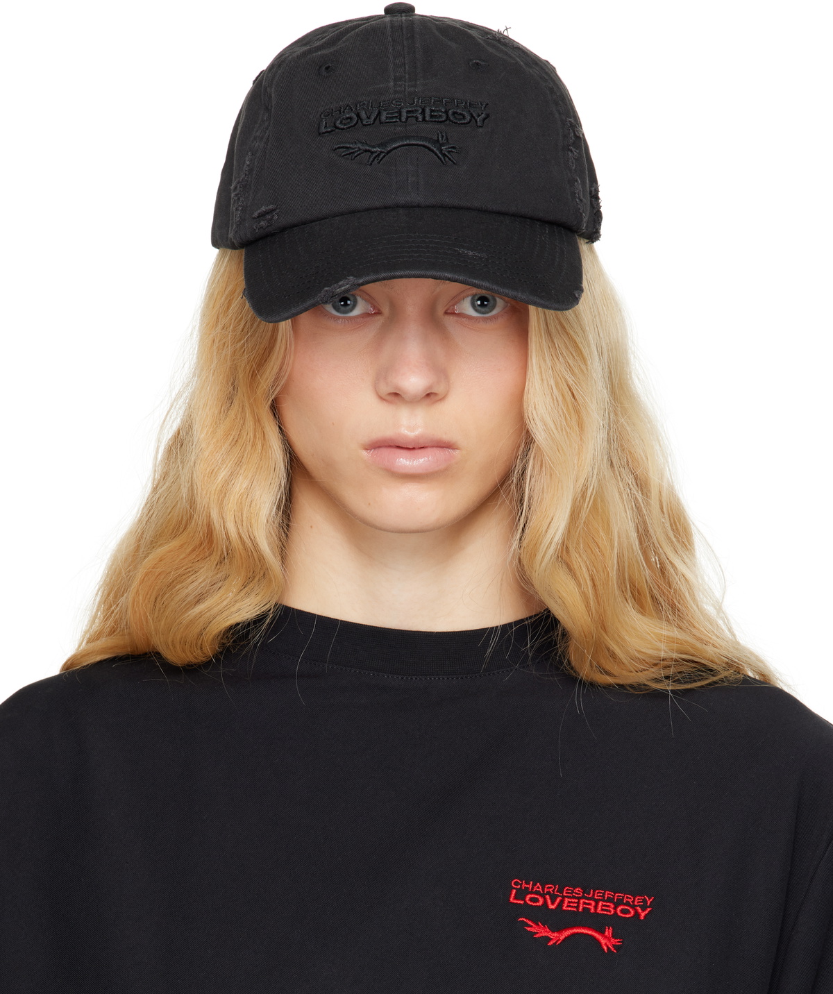 帽子 Charles Jeffrey LOVERBOY Charles Jeffrey LOVERBOY Black Ears Cap Charles Jeffrey Loverboy