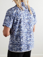 A.P.C. - Lloyd Convertible-Collar Printed Cotton Shirt - Blue