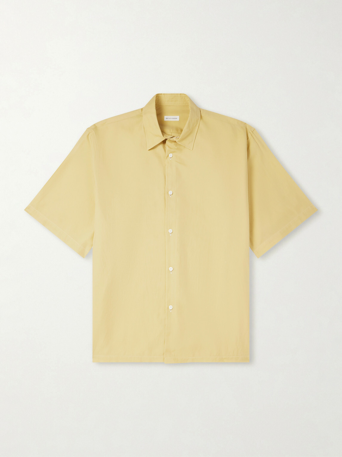 Kaptain Sunshine - Cotton and Silk-Blend Shirt - Yellow