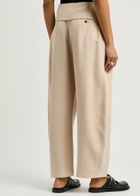 JW Anderson Belted Wide-leg Trousers Beige