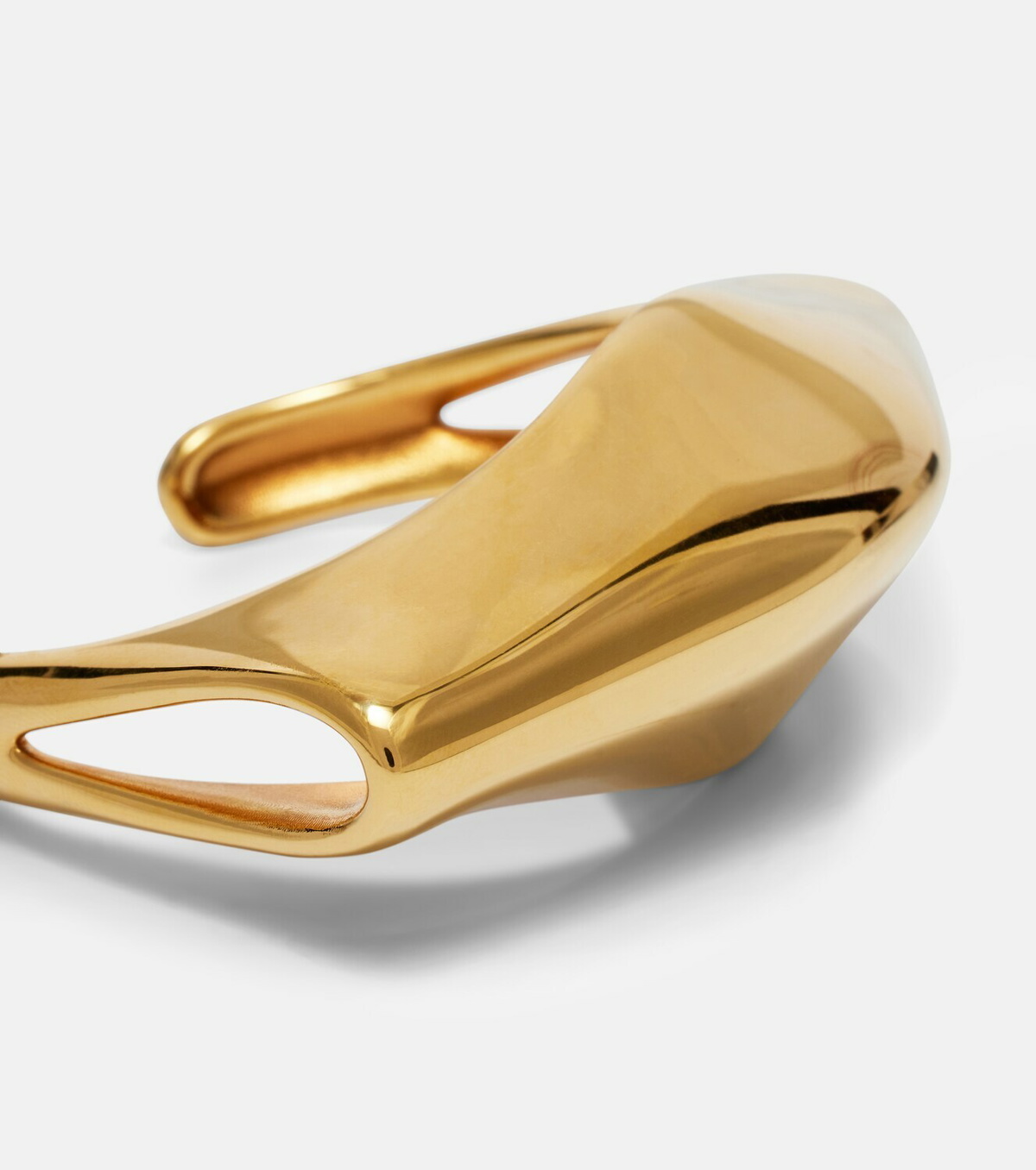 Khaite Lotus 18kt gold-plated cuff bracelet