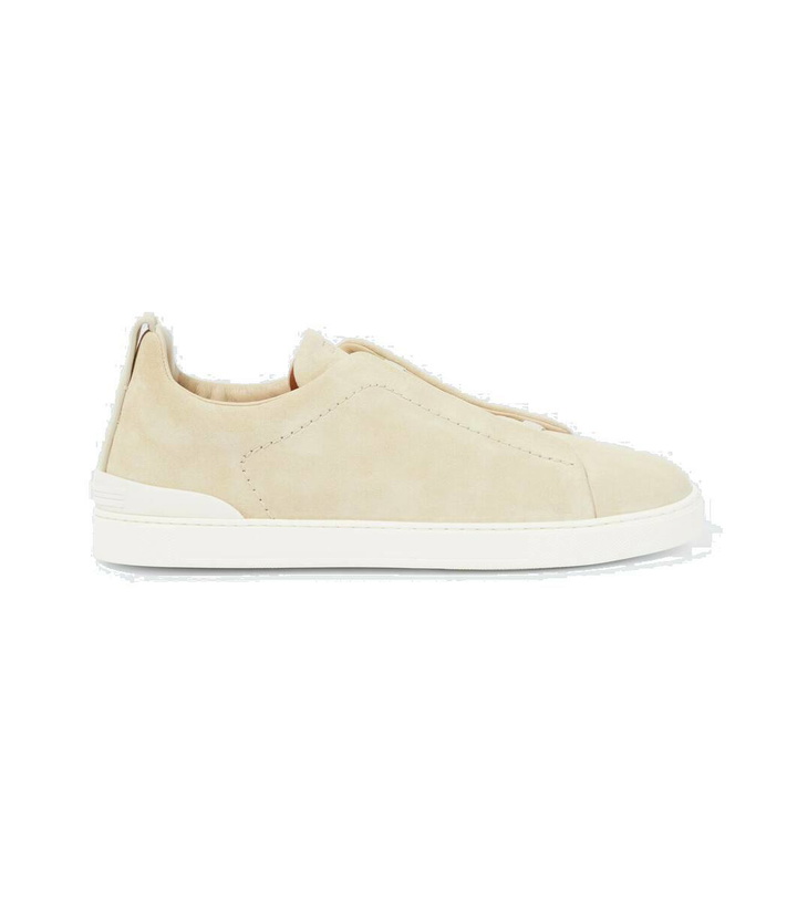 Photo: Zegna Triple Stitch suede sneakers