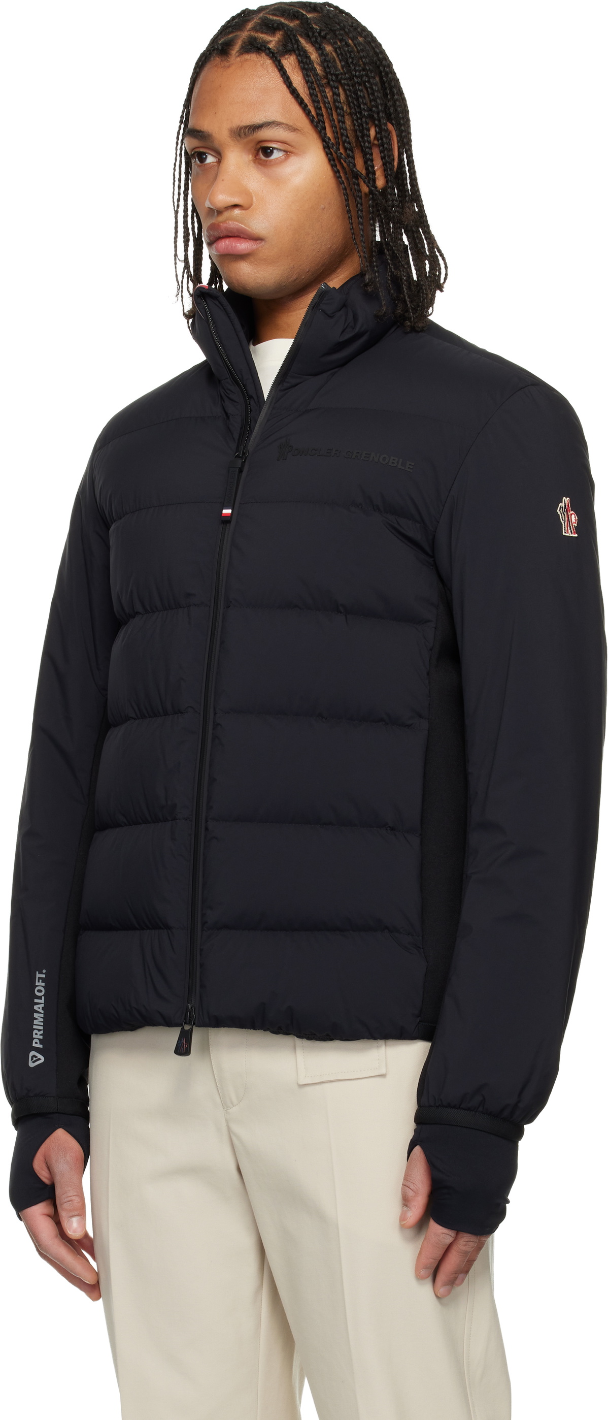 Moncler Grenoble Black Araripe Mid-Layer Down Jacket