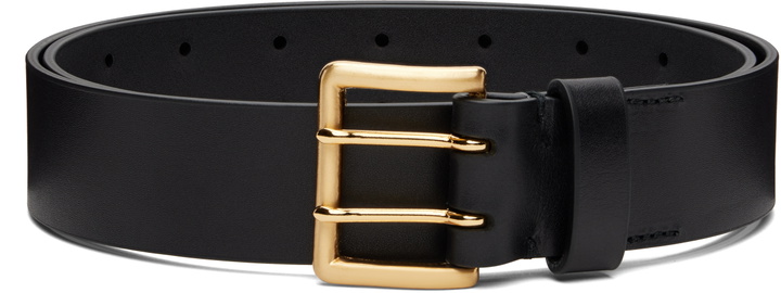 Photo: AURALEE Black Two-Hole Buckle Belt