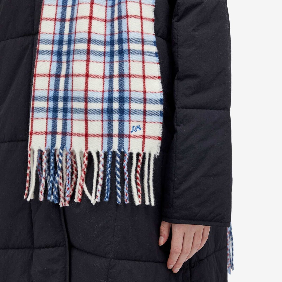Damson Madder Women's Bonnie Check Scarf in Multi 