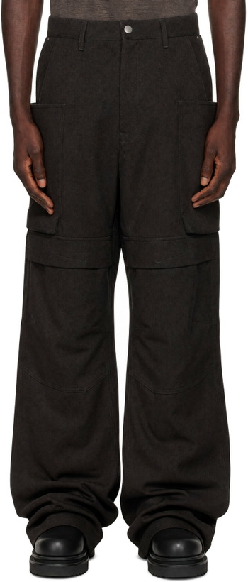 Photo: Rick Owens Gray Porterville Stefan Cargo Pants