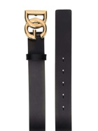 DOLCE & GABBANA - Dg Logo Leather Belt