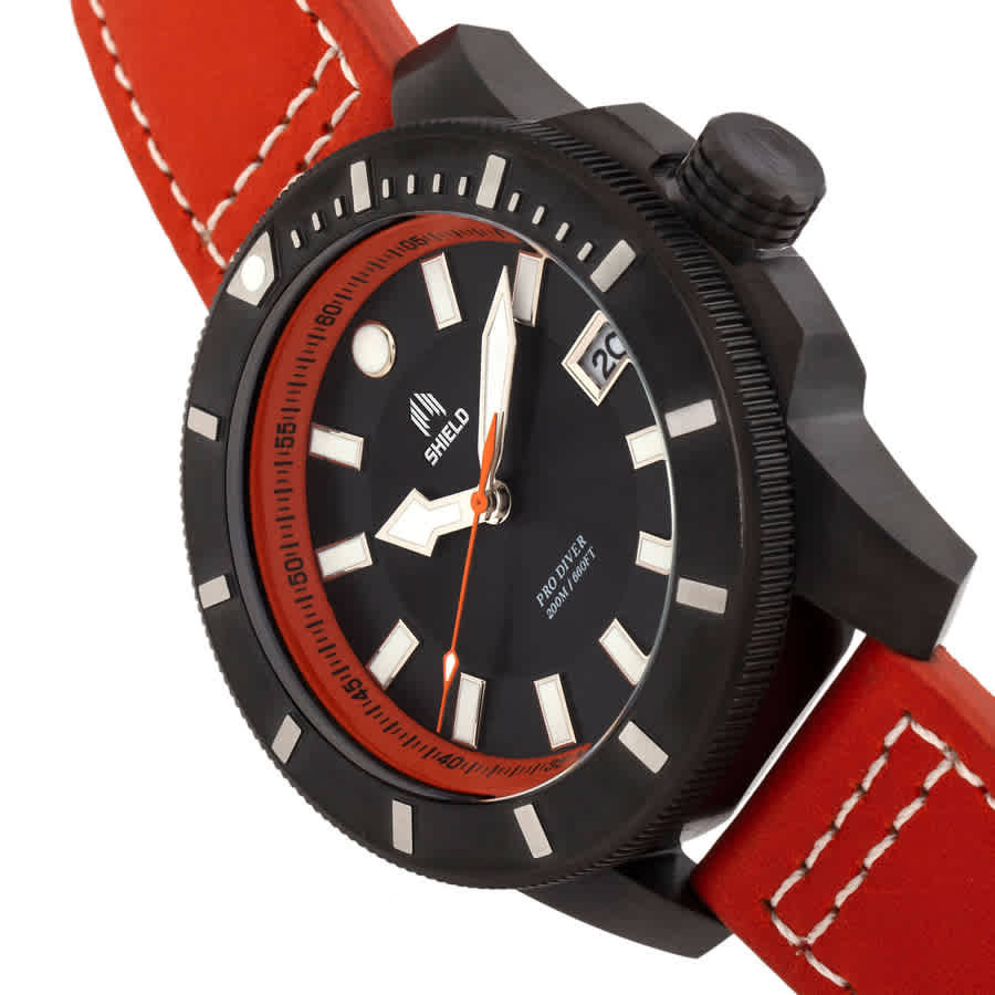 Shield Shaw Quartz Black Dial Mens Watch SLDSH106-6