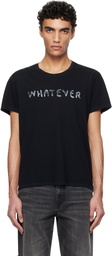 R13 Black 'Whatever' Boy T-shirt