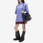 The Attico Women's Kilie Oversized Logo T-Shirt in Violet