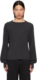 Entire Studios Black Thermal Long Sleeve T-Shirt