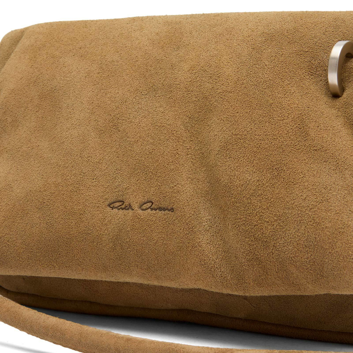 Rick Owens Women's Shoulder Pillow Griffin Bag in Sumi Brown 