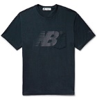 New Balance - Engineered Garments Logo-Print Cotton-Jersey T-Shirt - Blue