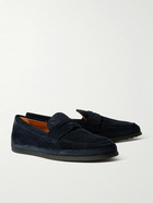 Tod's - Suede Penny Loafers - Blue