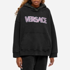 Versace Women's Logo Hoody in Black