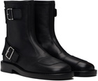 Ann Demeulemeester Black Eero Ankle Biker Boots