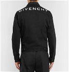 Givenchy - Slim-Fit Logo-Embroidered Denim Jacket - Black