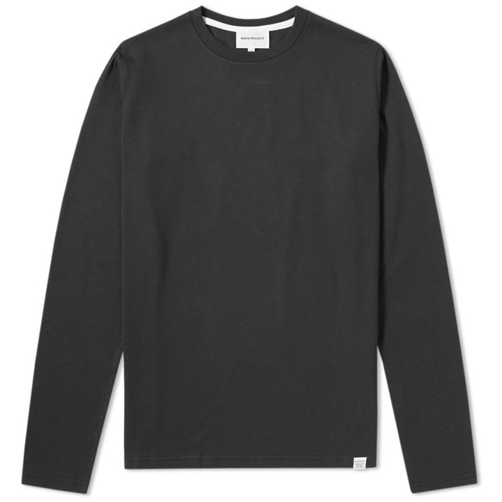 Photo: Norse Projects Long Sleeve Niels Standard Tee Black