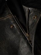 The Row - Edrice Distressed Leather Jacket - Black
