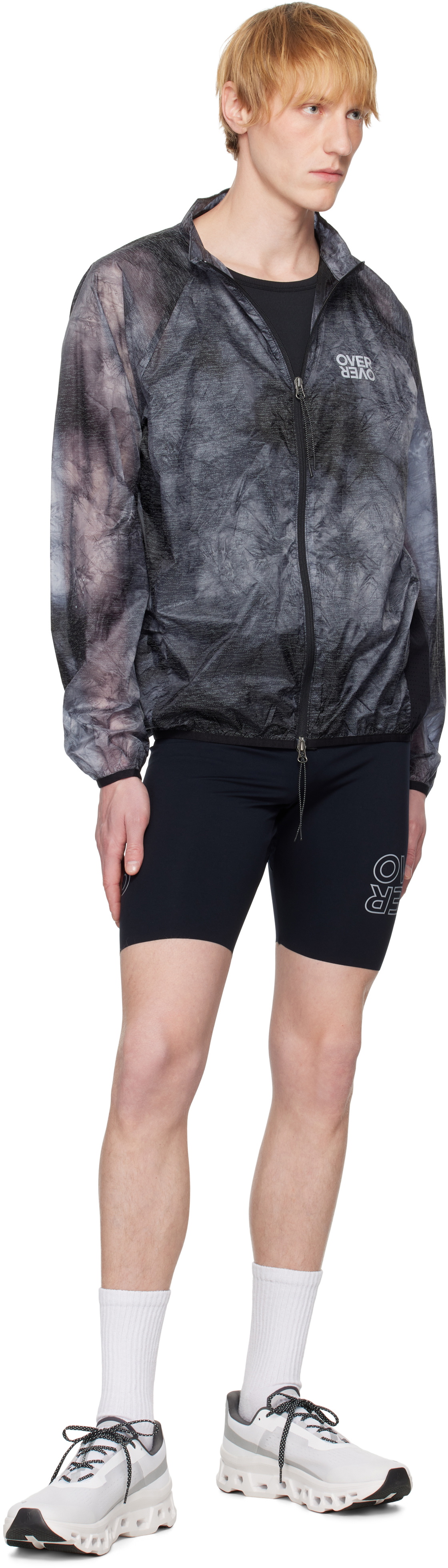 OVER OVER Black Half Tight Shorts
