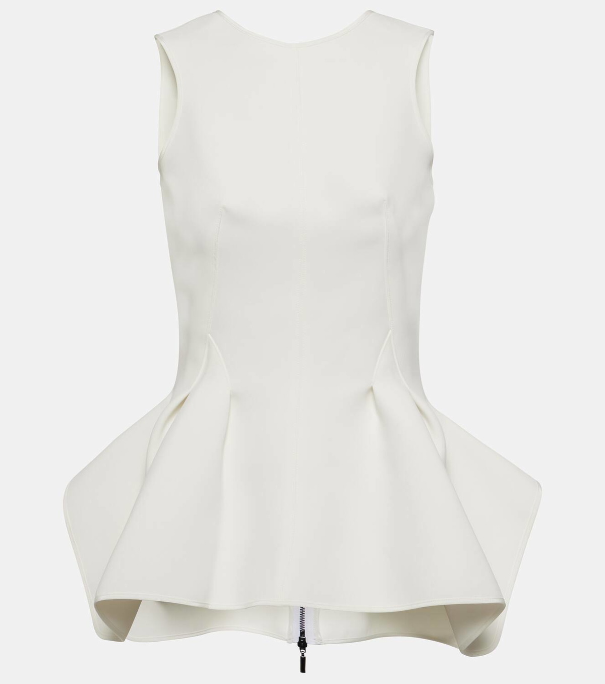 Maticevski Paradise peplum crêpe top