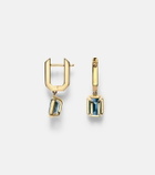 Bucherer Fine Jewellery 18kt gold (750/1000) drop earrings with topaz