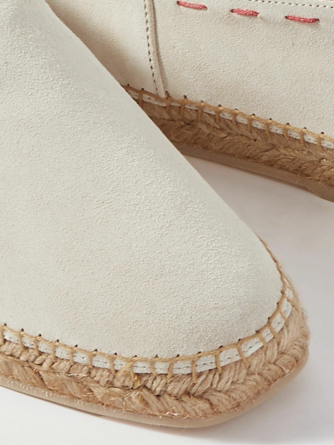Kiton - Suede Espadrilles - White