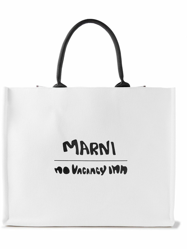 Photo: Marni - No Vacancy Inn Printed Canvas Tote Bag