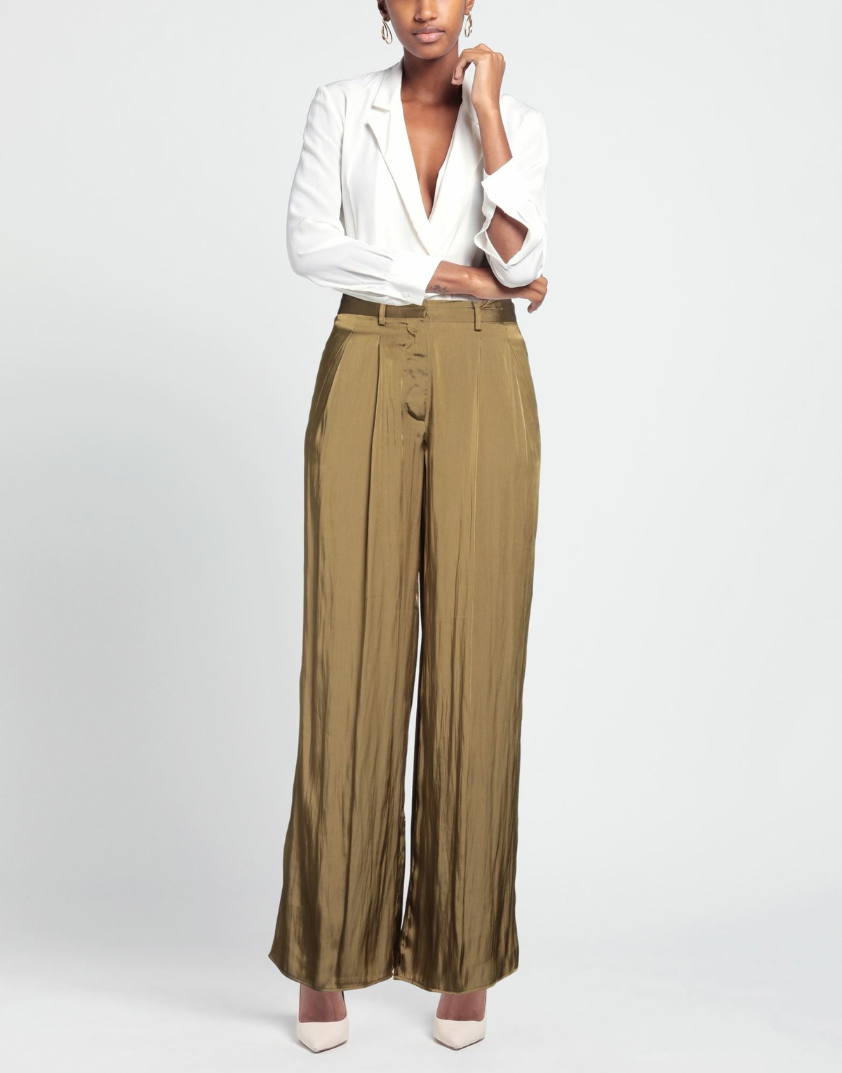 Nude Womens Pants Military in Green