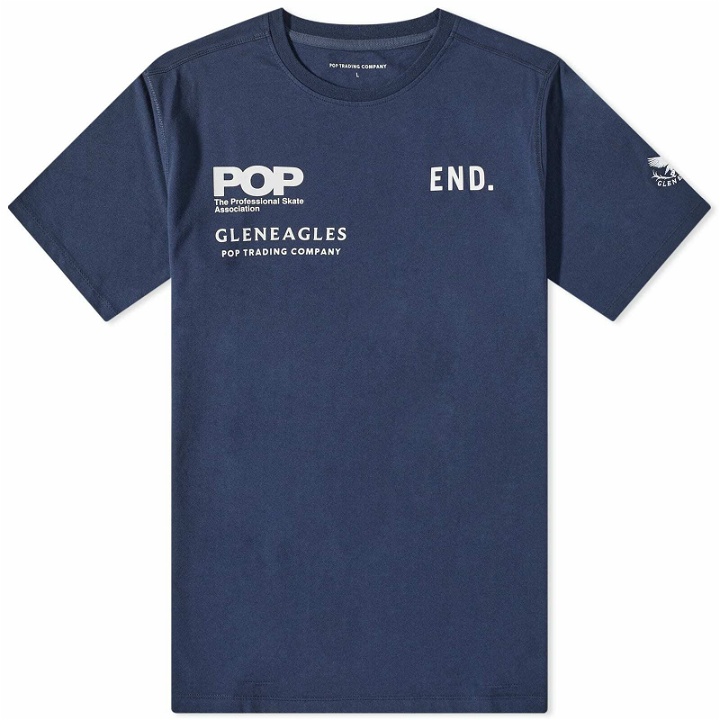 Photo: Pop Trading Company x Gleneagles by END. Tour T-Shirt in Navy