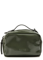 Rains Box Micro Coated Rubberised Cross-body bag - Dark Green - One Size