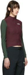 Pas Normal Studios Burgundy Nylon Sport Top