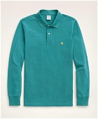 Brooks Brothers Men's Golden Fleece Slim Fit Stretch Supima Long-Sleeve Polo Shirt | Teal