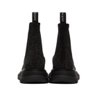 Alexander McQueen Black Galaxy Chelsea Boots