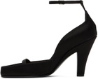 The Row Black Ankle Strap Heels