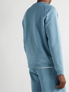 Boglioli - Garment-Dyed Cotton-Jersey Sweatshirt - Blue