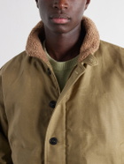 Fortela - Deck Wool Fleece-Lined Cotton-Canvas Jacket - Green