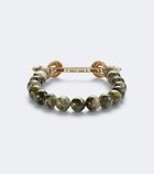 Ananya Chakra 18kt gold beaded bracelet with gemstones
