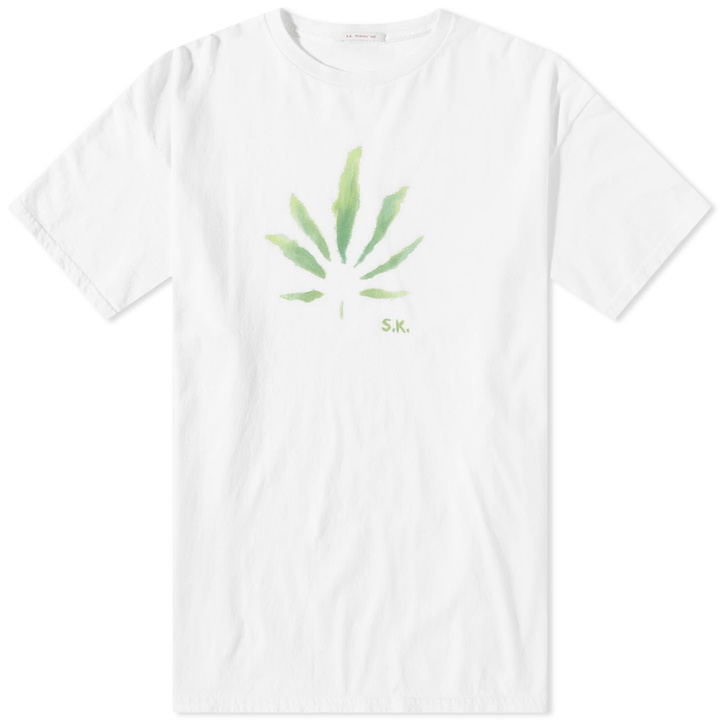 Photo: s.k manor hill Men's Flower Power T-Shirt in White