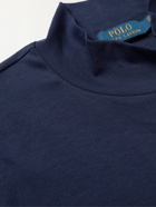 Polo Ralph Lauren - Logo-Embroidered Cotton-Jersey Sweatshirt - Blue